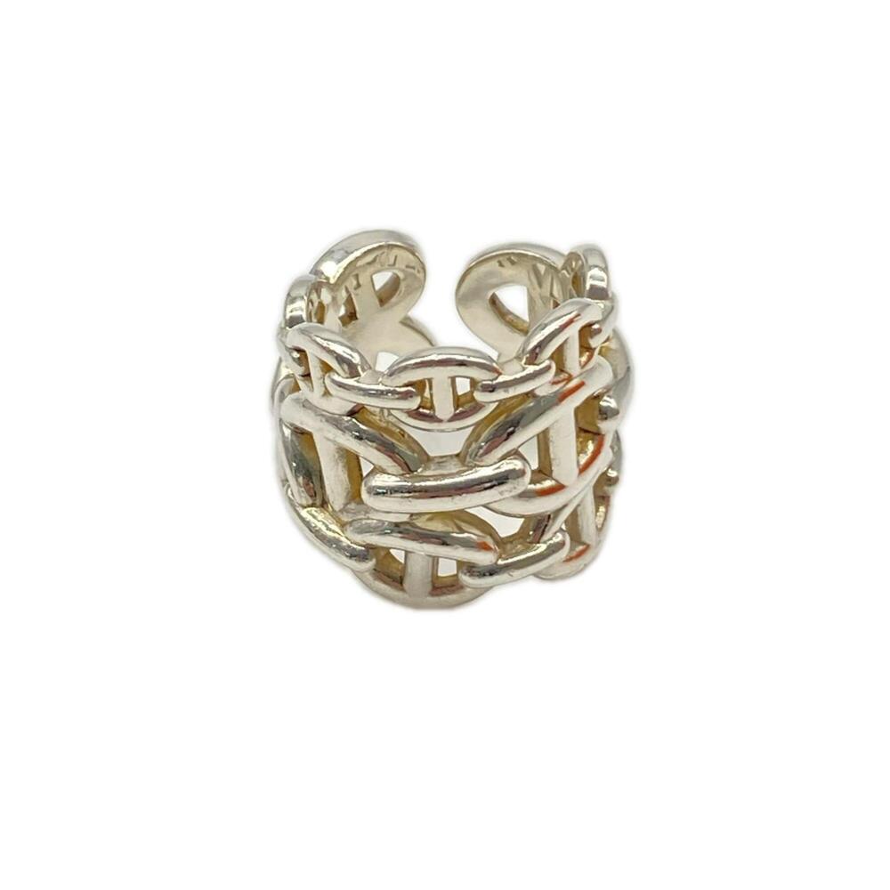 HERMES Chaine d'Ancre Enchainée GM #51 Ag925 Ring - Silver Men's
